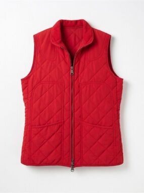 Polo by Ralph Lauren Quilted Red Zip Vest